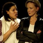 Paula James and Johanne Murdock as Portia & Brutus"