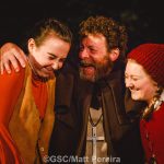 Robert Maskell as Friar Tuck with members of the Young Company
