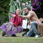 Emma Fenney and Owen Oakeshott as Puck and Oberon"