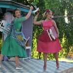 Johanne Murdock and Sarah Gobran as Mistress Page and Mistress Ford in The Merry Wives of Windsor
