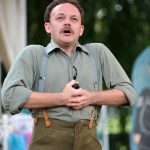 Matt Pinches as Benedick in Much Ado About Nothing"